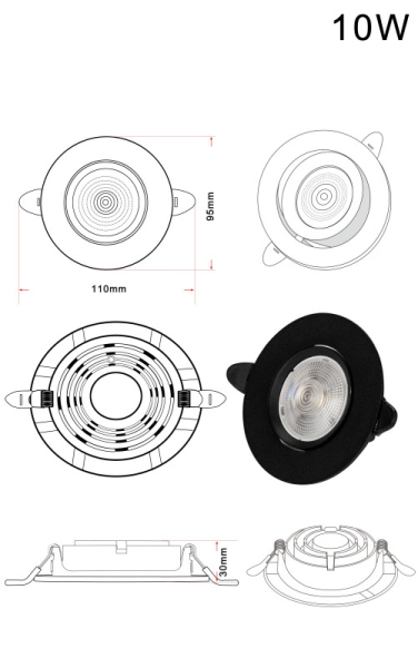 Встраиваемый светильник Zortes ZRS.57795.5