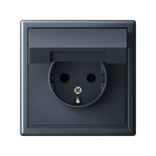 Розетка ArtGallery 16А IP20 с заземл. защ. шторки с крышкой механизм грифель SE GAL000746