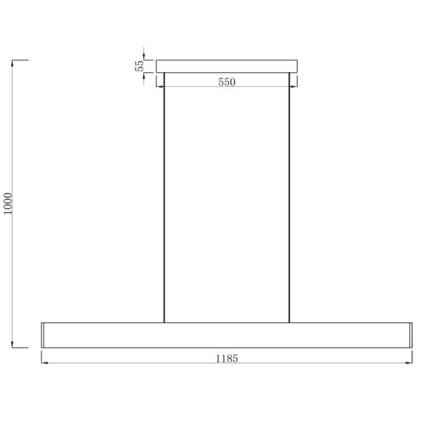 Линейный светильник ARTE Lamp A2505SP-2BK