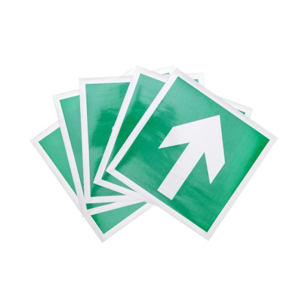 Наклейка эвакуационный знак "Направляющая стрелка"200*200 мм Rexant