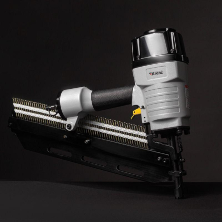 Пневмопистолет гвоздезабивной (нейлер) N90/D21, наклон 21 градус KRANZ