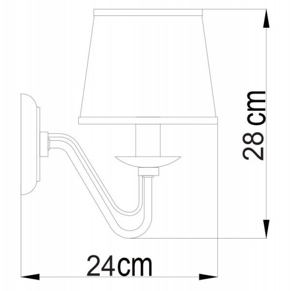 Бра ARTE Lamp A1150AP-1CC