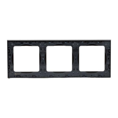 Рамка 3-м Стокгольм металл. черн. PROxima EKF EZM-G-304-10