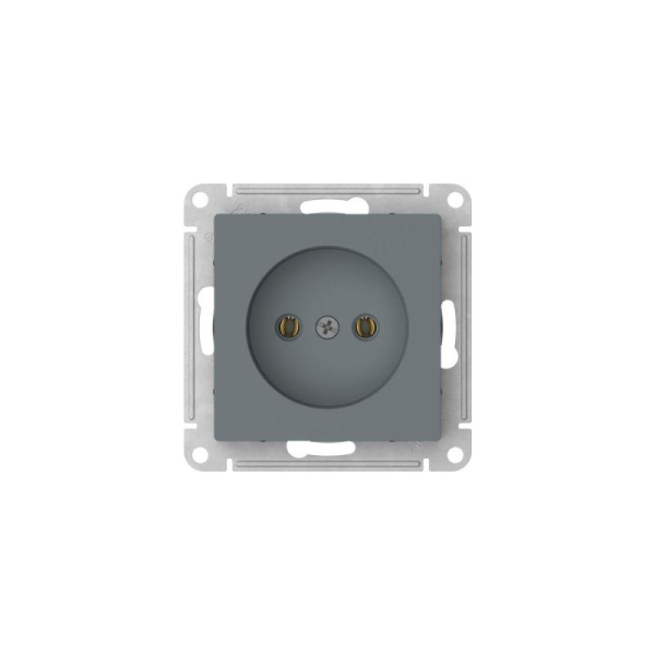 Розетка AtlasDesign 16А без заземл. без шторок быстрозажим. клем. механизм грифель SE ATN000741S