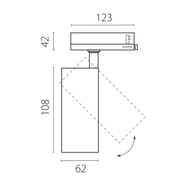 Светильник на шине Lightstar A5137QT
