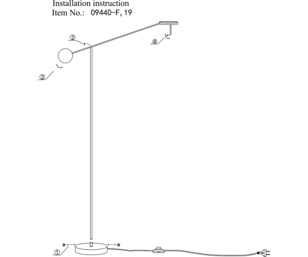 Торшер Kink Light 09440-F,19(3000K)