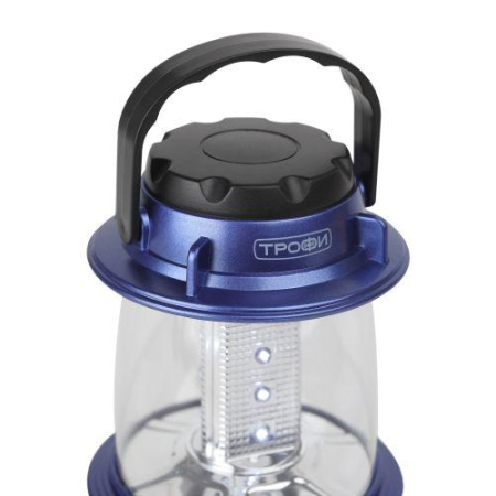 Фонарь кемпинговый KB-101 12LED элементы питания 3хAA (не в компл.) син. металлик Трофи Б0054482