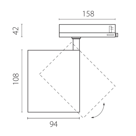 Светильник на шине Lightstar A5446QT