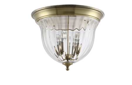 Crystal Lux Светильник потолочный Crystal Lux JUGO PL4 BRONZE/TRANSPARENTE