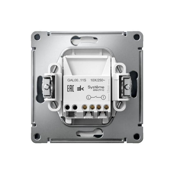 Выключатель 1-кл. ArtGallery 10AX быстрозажим. клем. механизм грифель SE GAL000711S