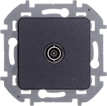 Розетка телевизионная оконечная TV Inspiria 10дБ 5-862мГц механизм антрацит IEK 673873