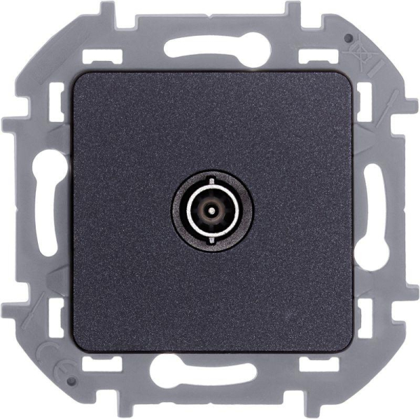 Розетка телевизионная оконечная TV Inspiria 10дБ 5-862мГц механизм антрацит IEK 673873