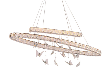 Подвесная люстра Newport 8120/120 oval chrome