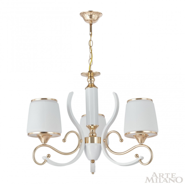 Подвесная люстра Arte Milano 303857/3 Wh/Gd