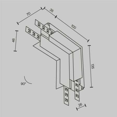 Коннектор Maytoni Technical TRA034ICL-42.12B