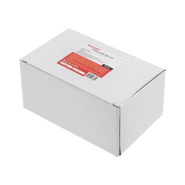 Клемма СМК 222-425 проходная 5 полюсов (0,08-4мм²), серая (30 шт/уп) REXANT