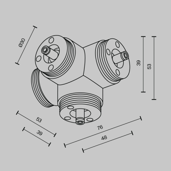 Коннектор Maytoni Technical CA019L4C-B