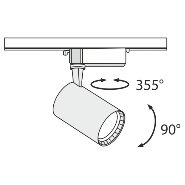 Светильник на шине Maytoni Technical TR003-1-12W3K-B