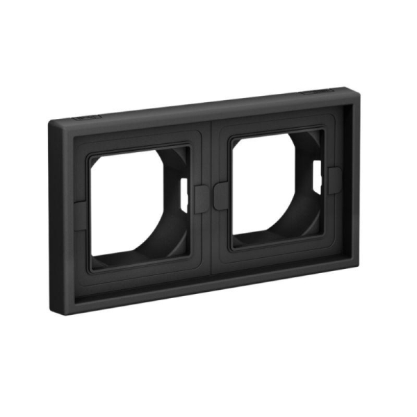 Рамка 2-м ArtGallery IP44 карбон SE GAL441002