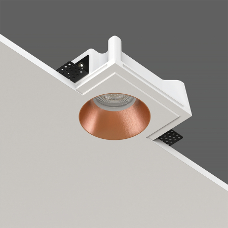 QUASAR 80 COPPER Встраиваемый потолочный гипсовый светильник