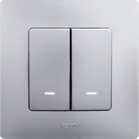 Рамка 1-м Etika алюм. IEK 672551