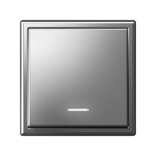 Выключатель 1-кл. ArtGallery (сх. 1а) 10AX с подсветкой механизм сталь SE GAL000913