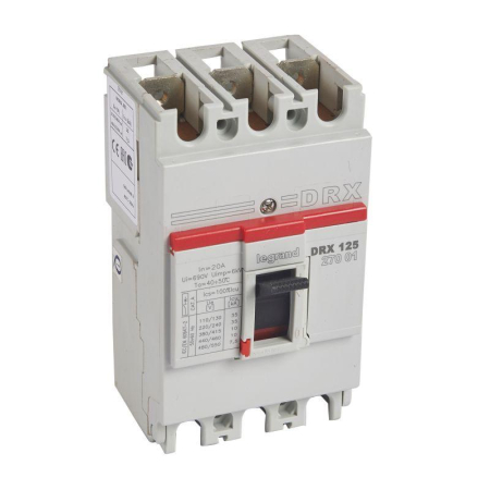 Выключатель автоматический 3п 20А 10кА DRX125 термомагнитн. расцеп. Leg 027001