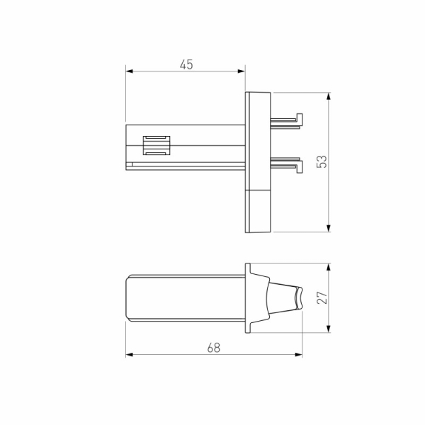 Коннектор Elektrostandard Соединитель (чёрный) 85011/00