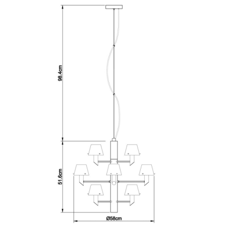 Подвесная люстра Divinare 1680/02 LM-12