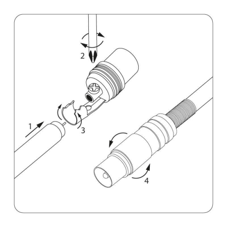 Разъем штекер TV никель без пайки Rexant 05-2012