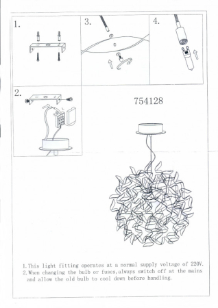 Подвесная люстра Lightstar 754128