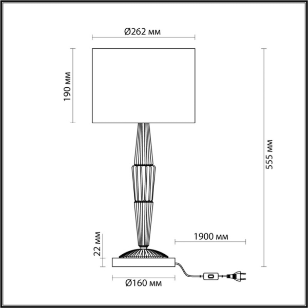 Настольная лампа Odeon Light 5403/1T