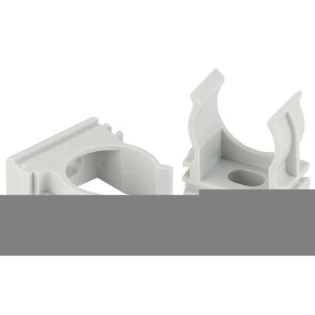 Держатель для труб (клипса) d40мм сер. Эра Б0039111