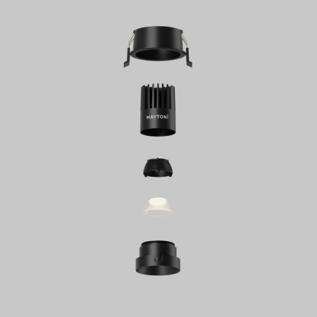 Встраиваемый светильник Maytoni Technical DL115-10W-2.7K-B