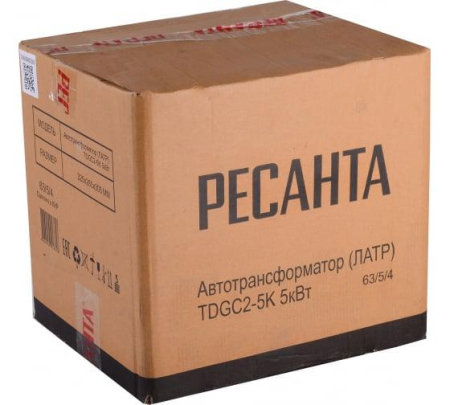 Автотрансформатор ЛАТР TDGC2-5К 5кВА 20А 220В Ресанта 63/5/4