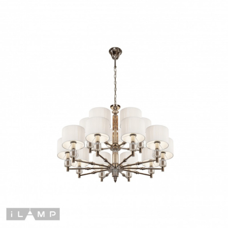 Подвесная люстра iLamp P2404-10+5 Nickel