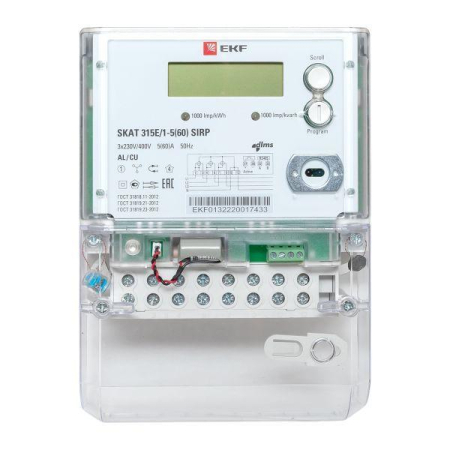 Счетчик Skat 315E/1-5(60) SIRP 3ф EKF 31501R