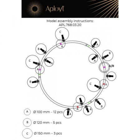 Подвесная люстра APLOYT APL.768.03.20