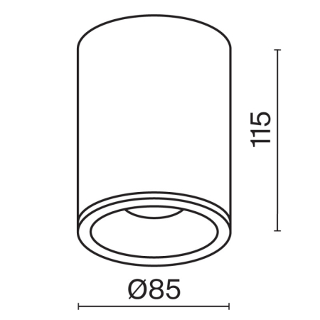 Влагозащищенный светильник Maytoni Technical C029CL-01B