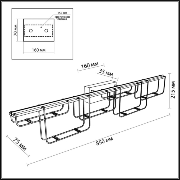 Бра Odeon Light 7060/12WL