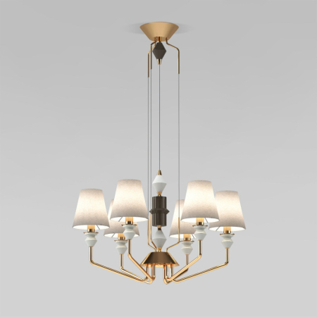 Подвесная люстра Eurosvet 101012/6 латунь Smart