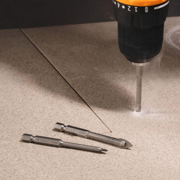 Набор сверл по керамической плитке, 5-6-8мм, шестигранный хвостовик KRANZ