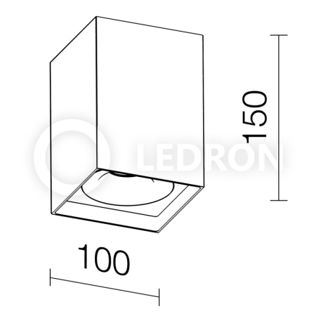 Накладной светильник LeDron MJ1021GW