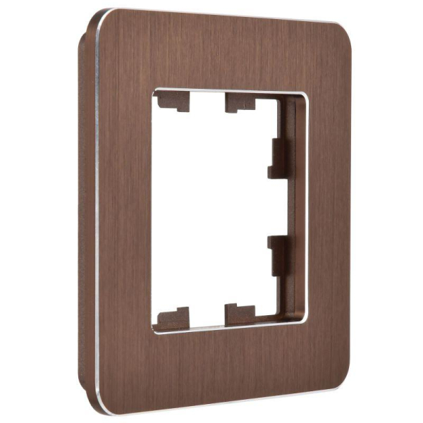 Рамка 1-м BRITE РУ-1-1-Бр метал. коричн. RE AL IEK BR-M12-M-21-K30