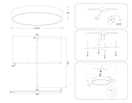 Накладной светильник Ambrella Light FV5541