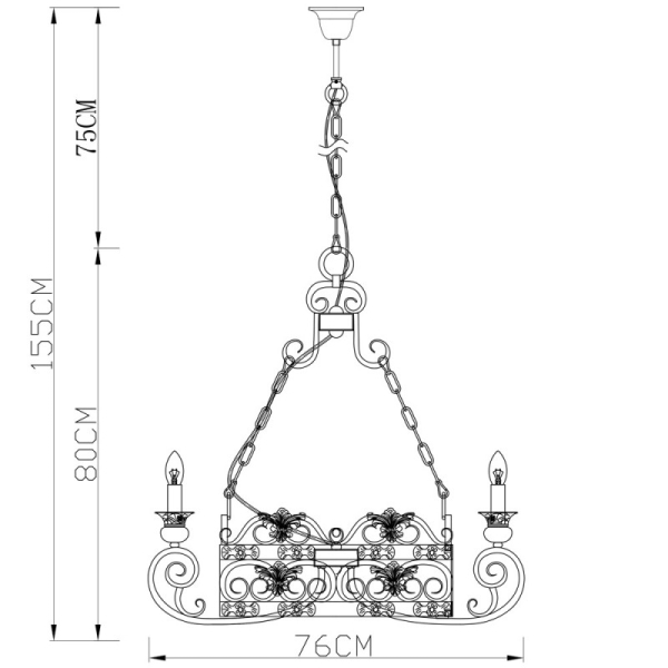 Подвесная люстра Divinare 8852/22 SP-6