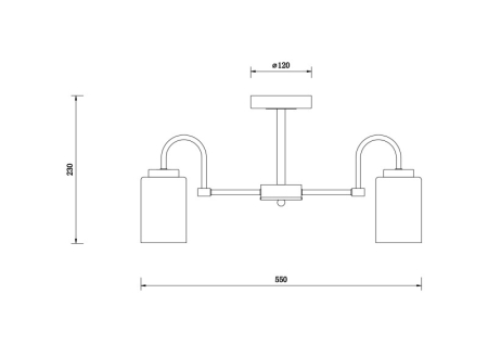 Люстра на штанге Freya FR5321CL-05BZ
