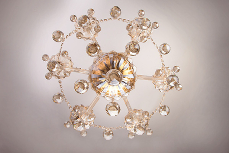 Подвесная люстра Eurosvet 10052/6 золото/тонированный хрусталь Strotskis