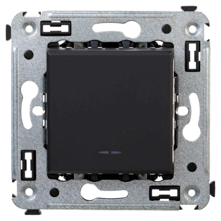 Переключатель 1-кл. СП Avanti "Черный матовый" DKC 4412113