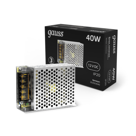 Блок питания для светодиодной ленты Gauss 202003040